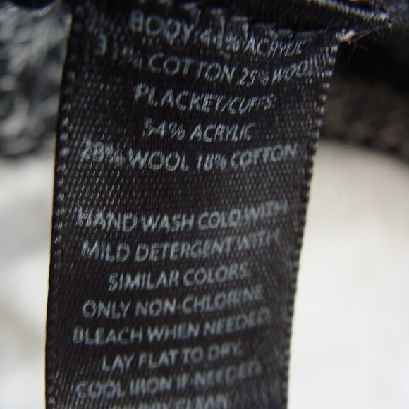 WHITE HOUSE BLACK MARKET Black & White CHUNKY Knit WOOL Blend Open CARDI Sz XXS - Picture 5 of 6